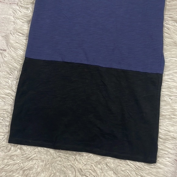 Boden Slub Colorblock Striped Crewneck T-Shirt Dress Long Fit - Picture 10 of 11